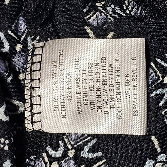 Style & Co Bohemian Floral Patterned Geo-Print Lace-Hem Peasant Top - Picture 16 of 16